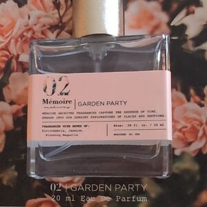 Memoire/Sulfate , paraben  Phthalate Free Garden Party Eau de Parfum 20ml NO Box